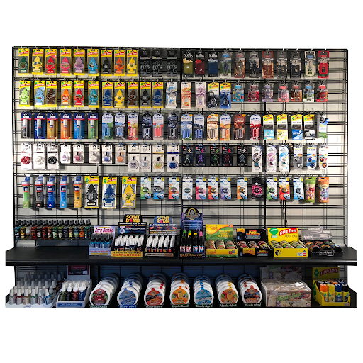 Accesory display from Superior Car Wash Supply