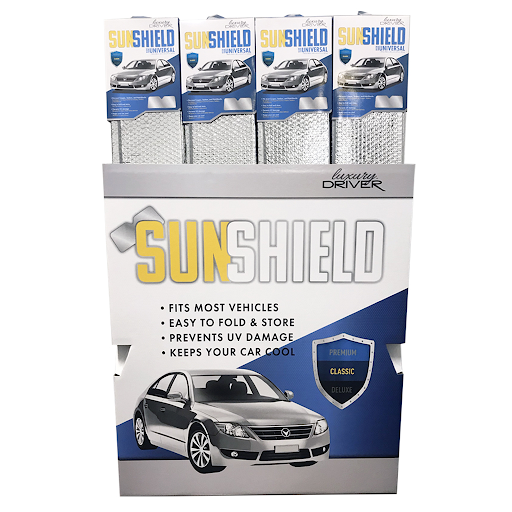 Sunshield display from Superior Car Wash Supply