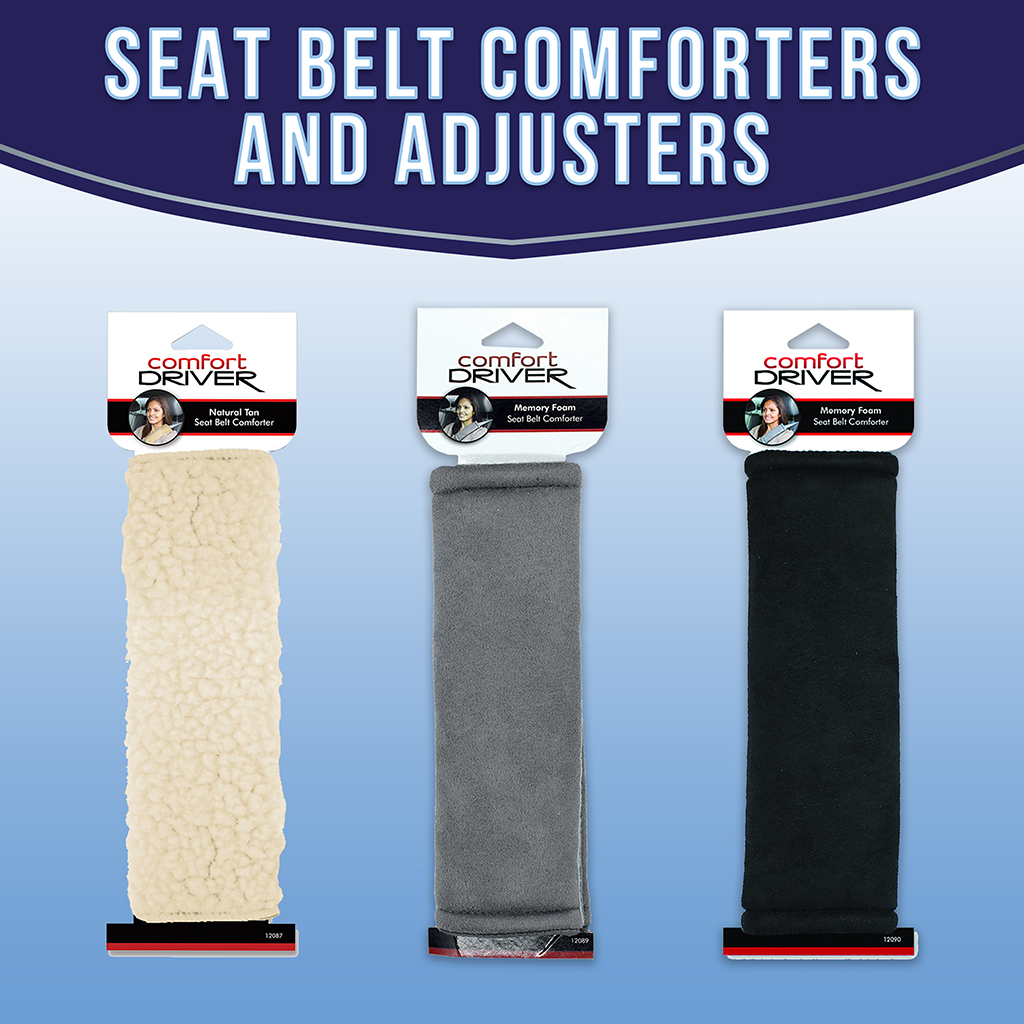 Seat Belt Comforters and Adjusters