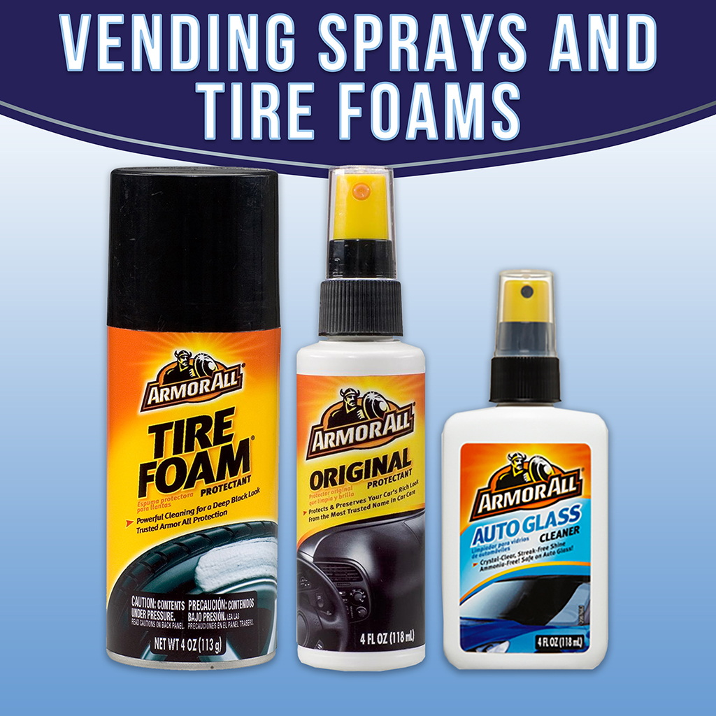 Vending Sprays and Tire Foams