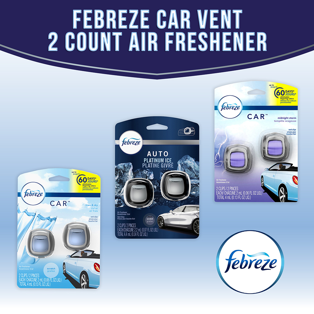 Febreze Car Vent 2 Count Air Freshener