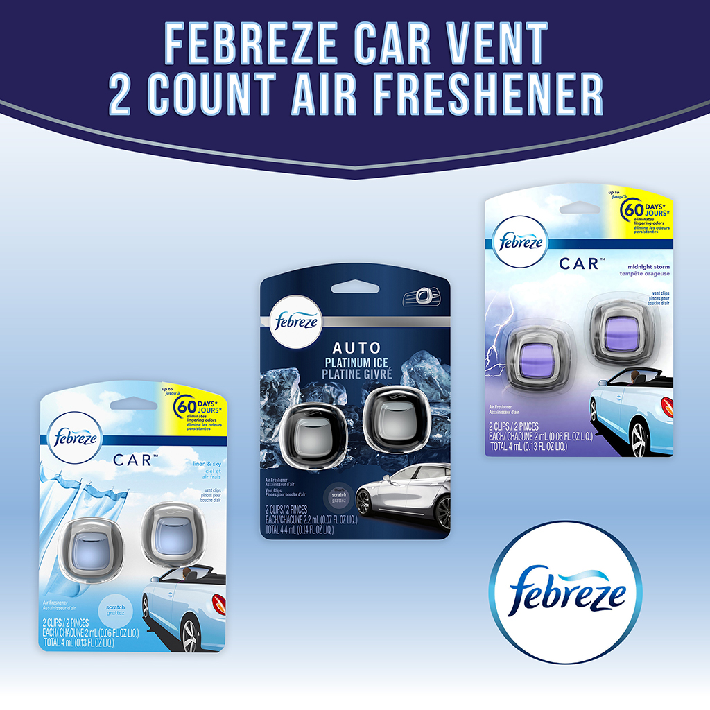 Febreze Car Vent Air Freshener - Lilac Wholesale