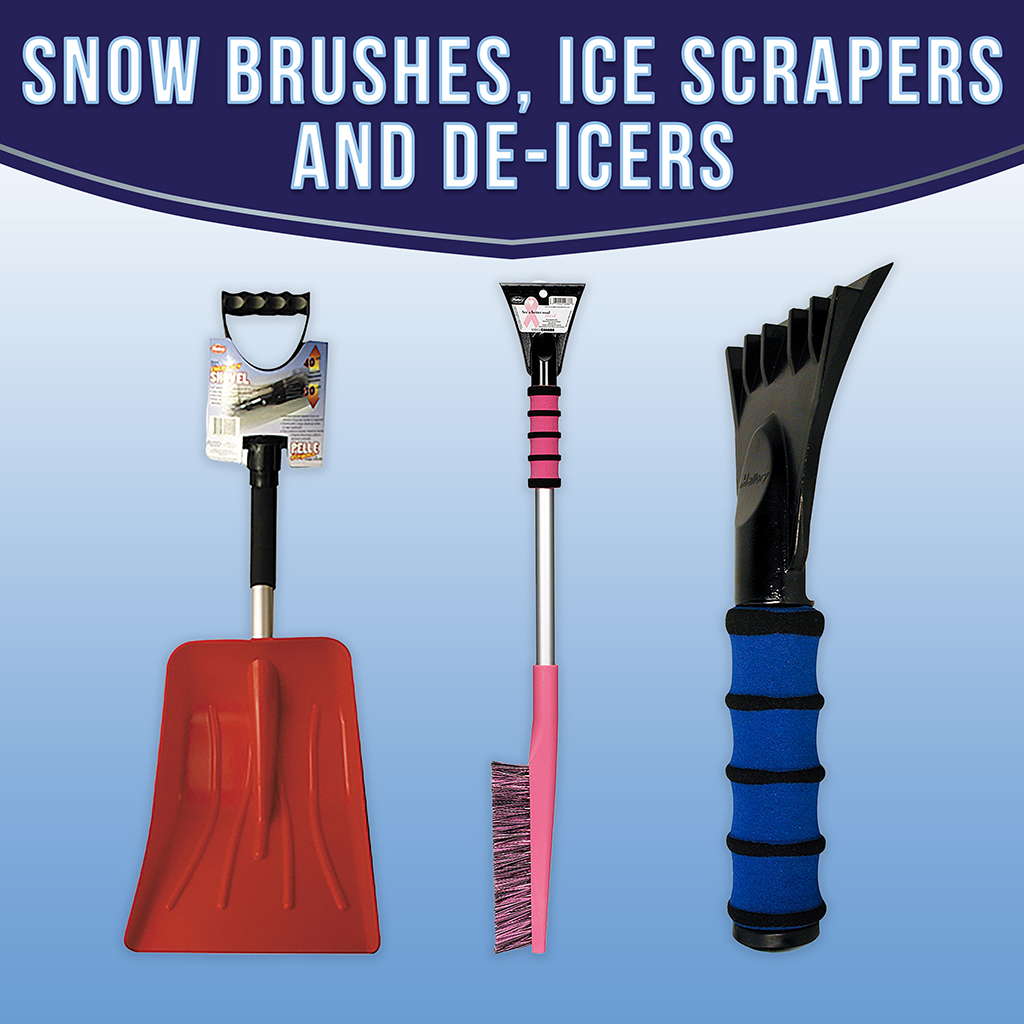 Snow Brushes Ice Scrapers and De-icers