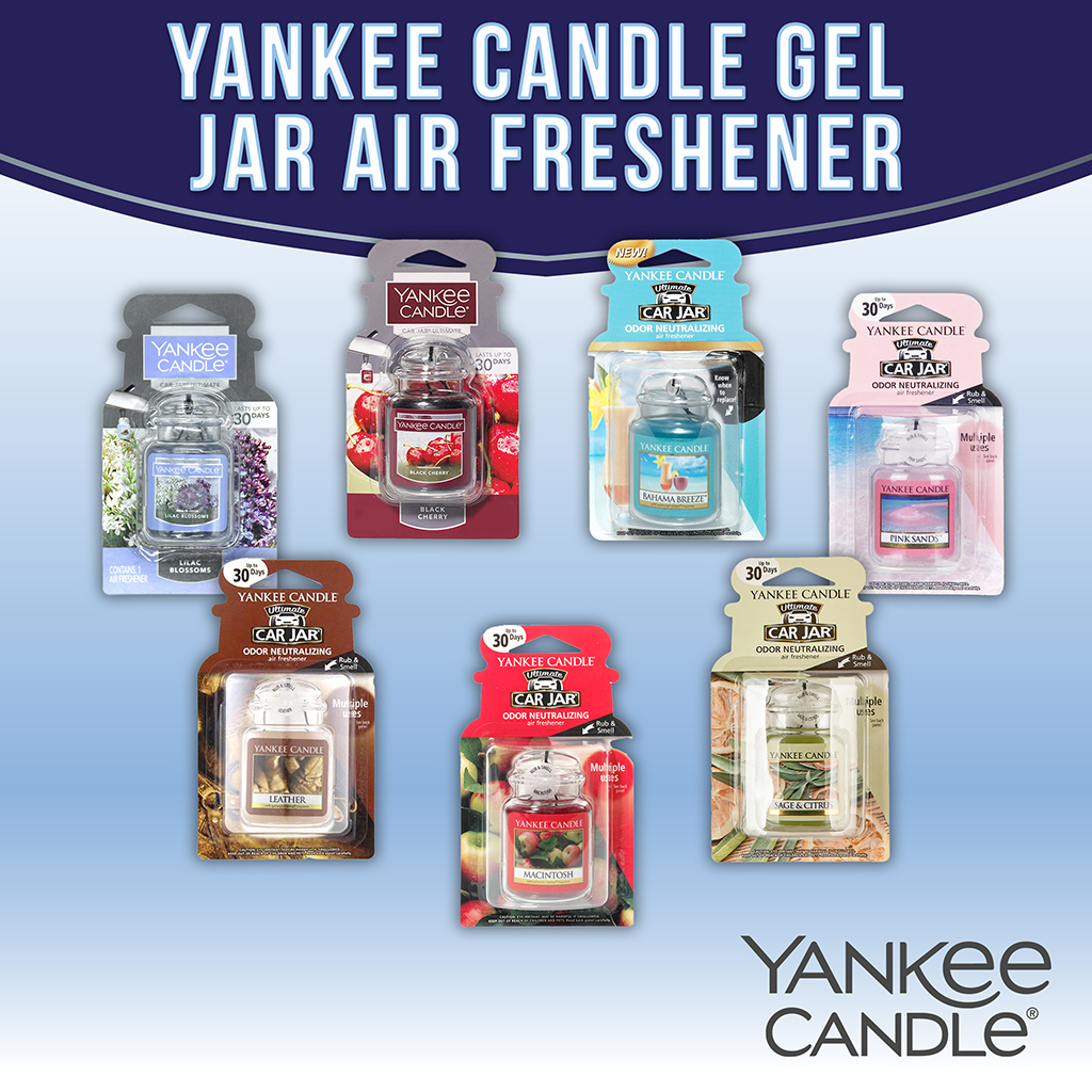  Yankee Candle Car Air Fresheners, Hanging Car Jar® Ultimate  MidSummer's Night® Scented, Neutralizes Odors Up To 30 Days : Automotive