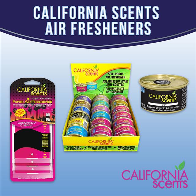 California Scents Spillproof Organic Canister Air Fresheners Coronado  Cherry, 4 Count