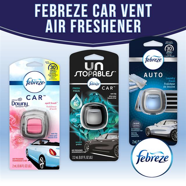 Febreze Car Air Freshener Vent Clips - Linen & Sky UK