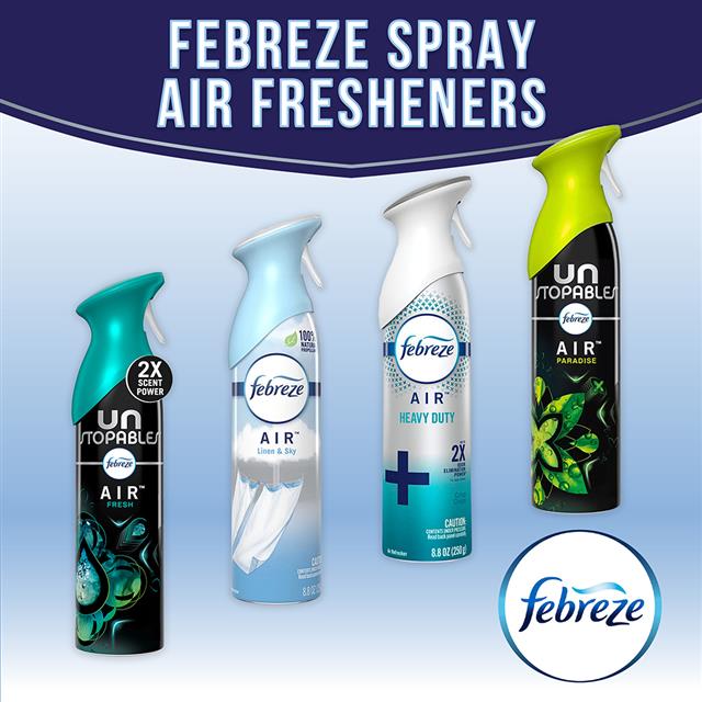 Febreze Car Air Freshener Vent Clips - Linen & Sky UK