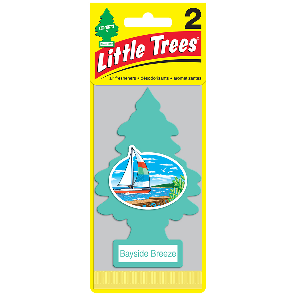 Little Tree Air Freshener 2 Pack - Bayside Breeze CASE PACK 12
