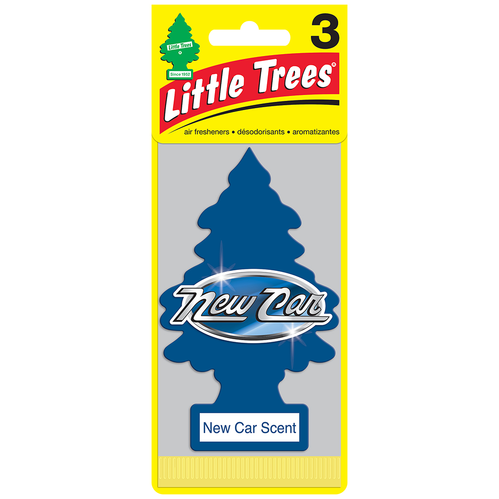 Little Tree Air Freshener 3 Pack - New Car CASE PACK 8