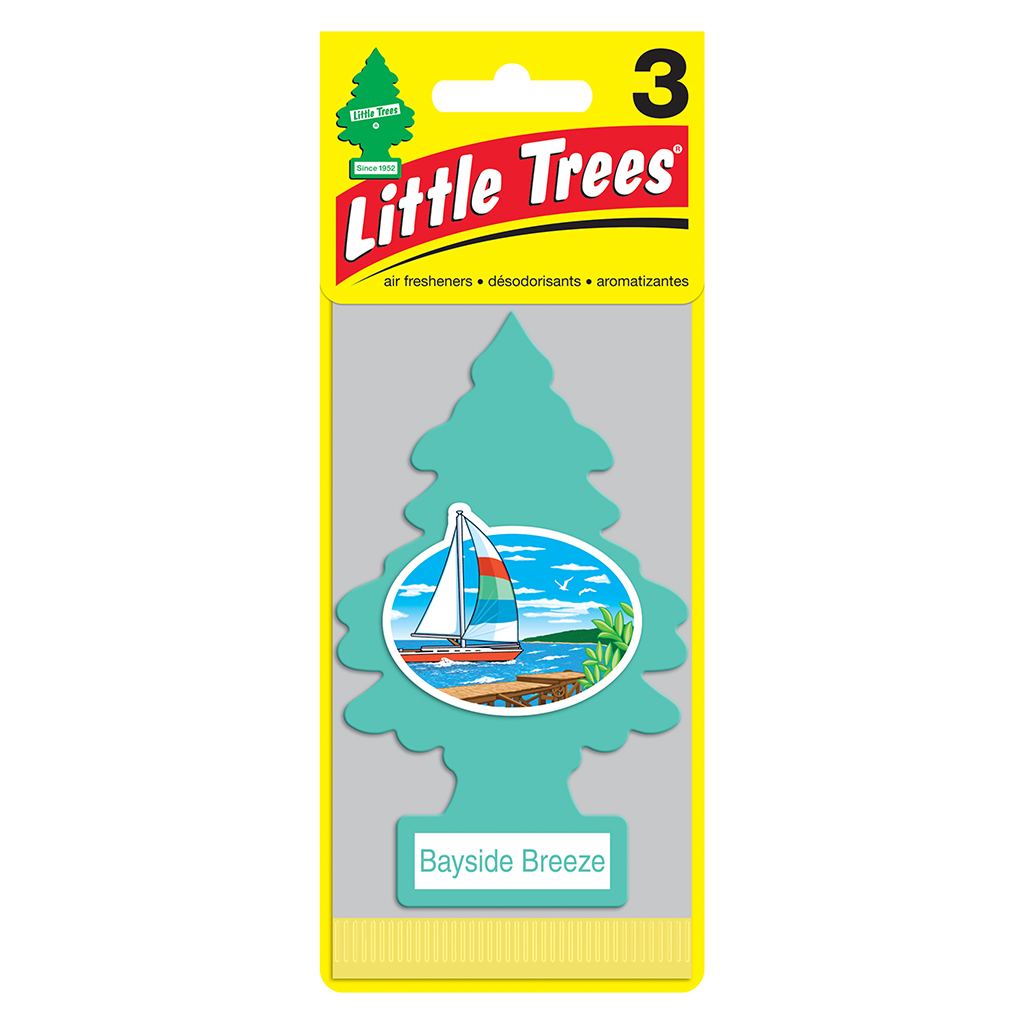 Little Tree Air Freshener 3 Pack - Bayside Breeze CASE PACK 8