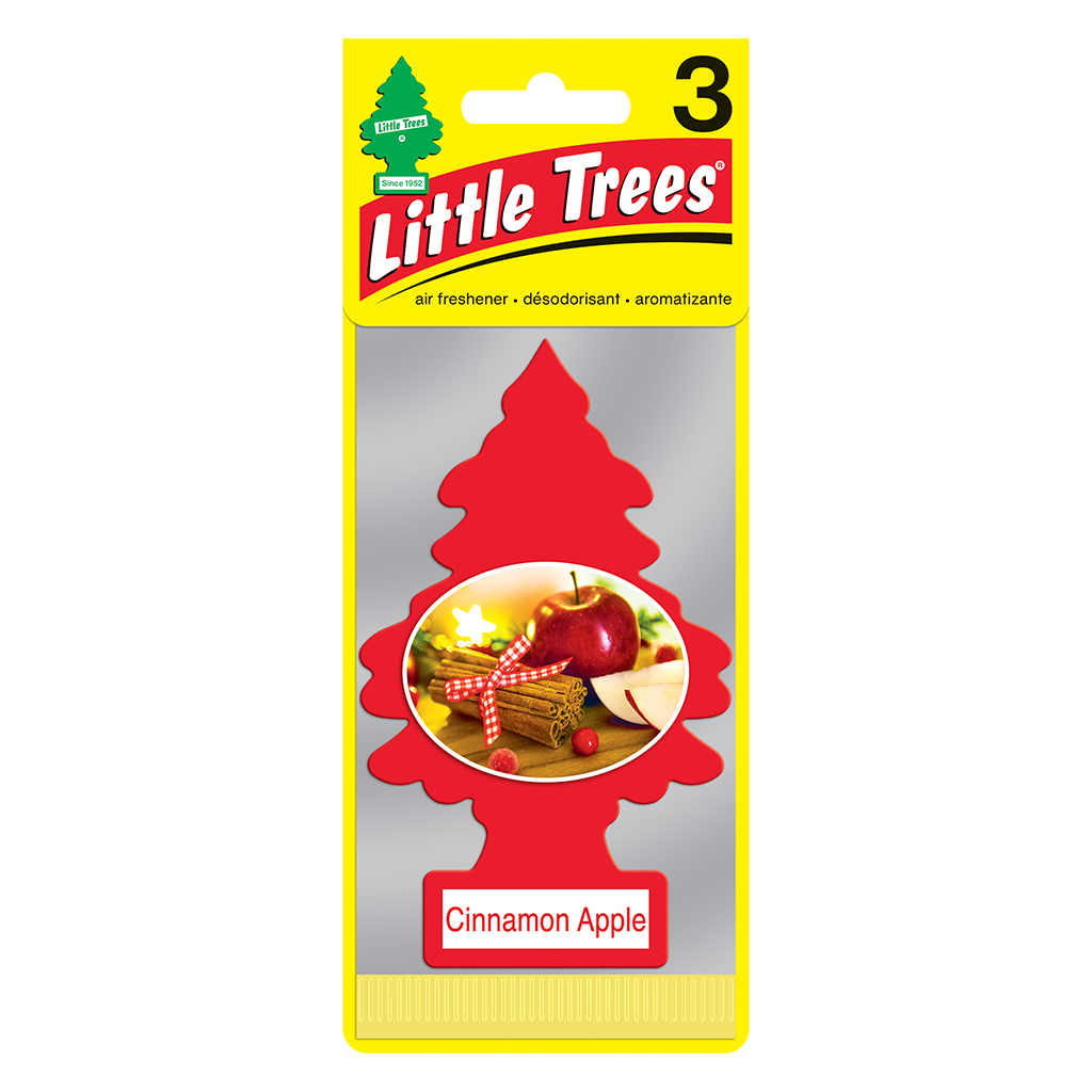 Little Tree Air Freshener 3 Pack - Cinnamon Apple CASE PACK 8
