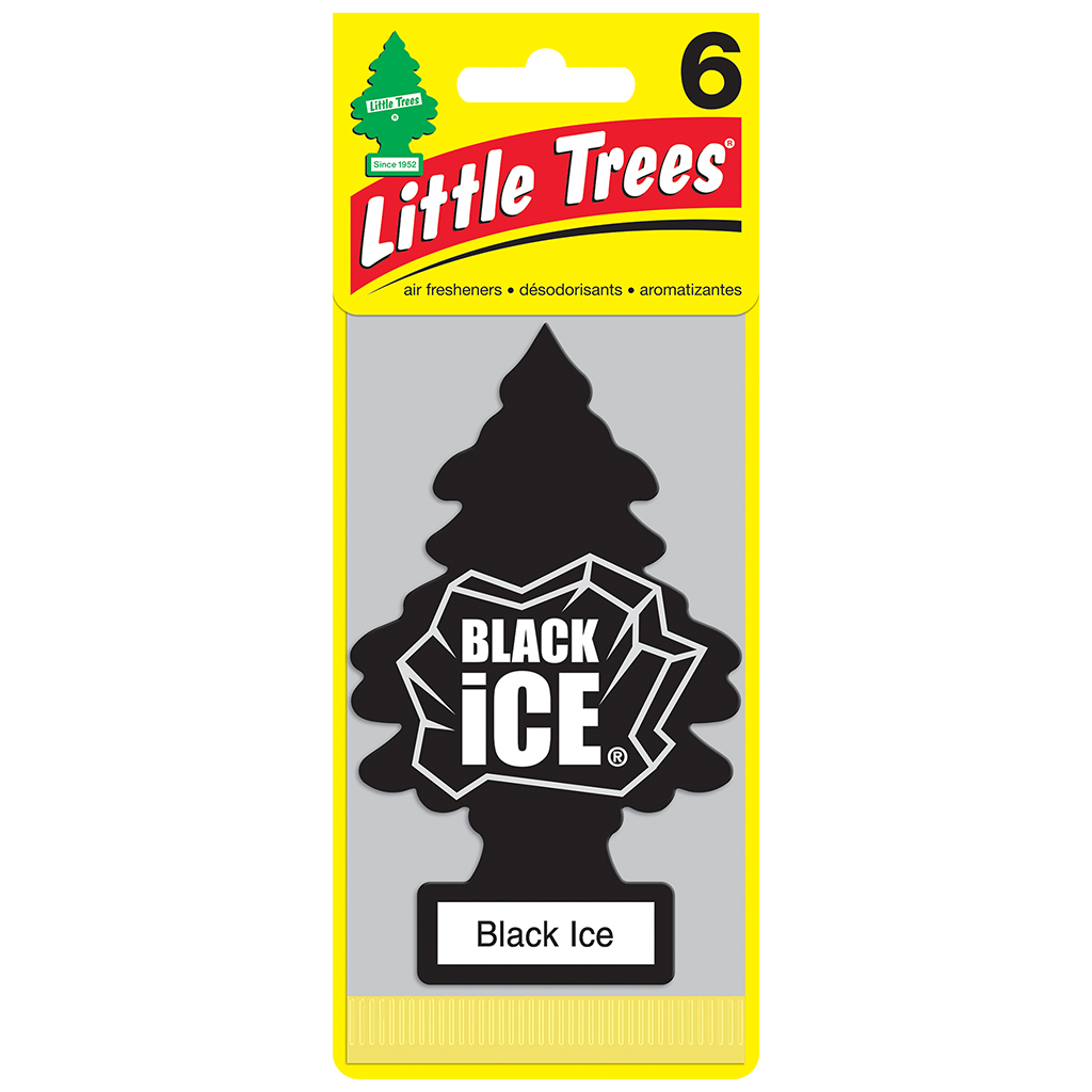 Little Tree Air Freshener 6 Pack - Black Ice CASE PACK 4