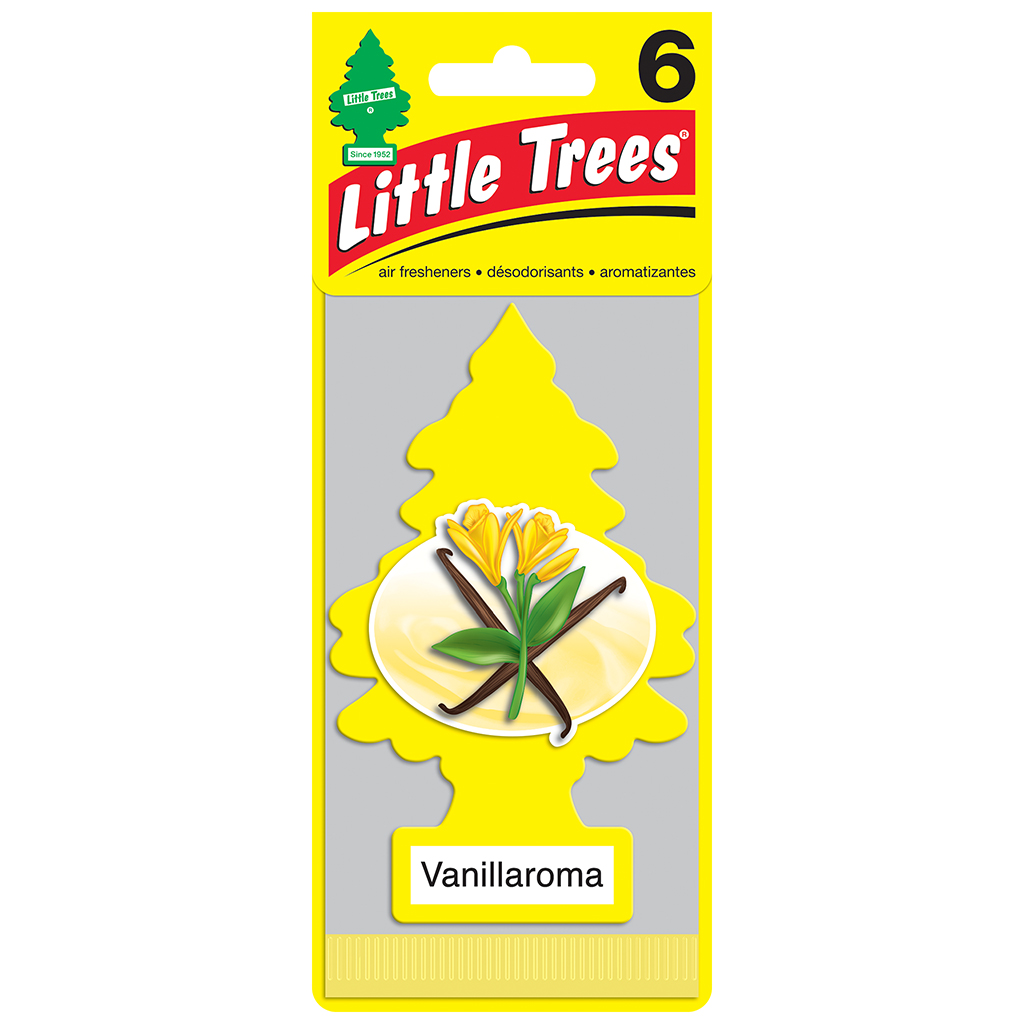 Little Tree Air Freshener 6 Pack - Vanillaroma CASE PACK 4