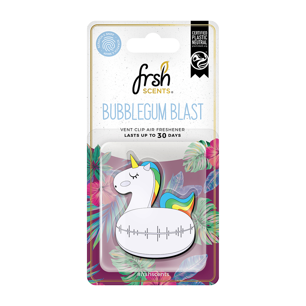 FRSH Unicorn Inflatable 3D Vent Clip - Bubblegum Blast CASE PACK 6