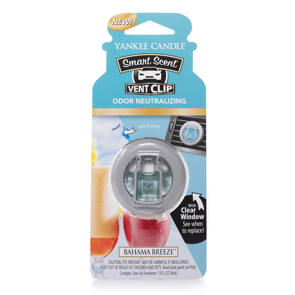 Yankee Candle Vent Clip Air Freshener - Bahama Breeze CASE PACK 4