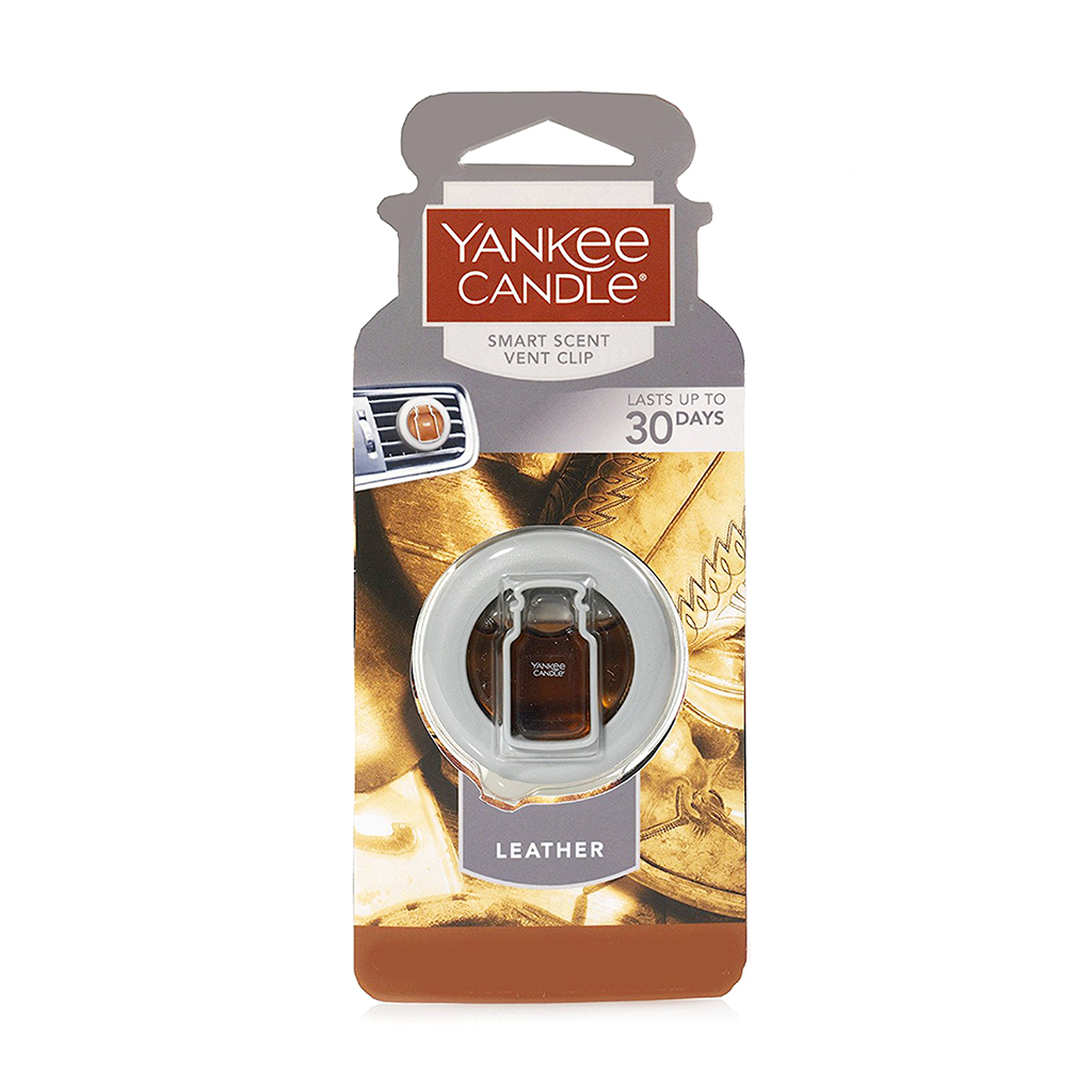 Yankee Candle Vent Clip Air Freshener - Leather CASE PACK 4