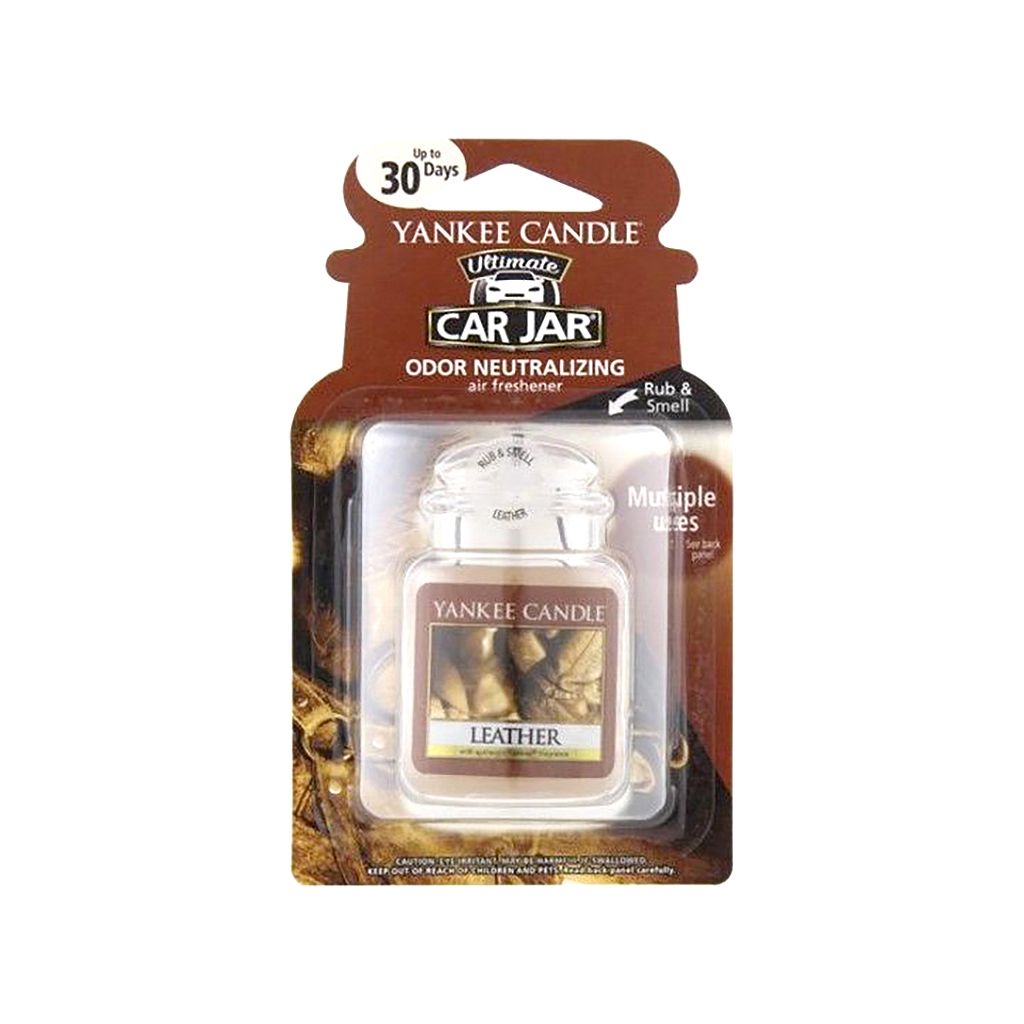 Yankee Candle Gel Jar Air Freshener - Leather CASE PACK 6