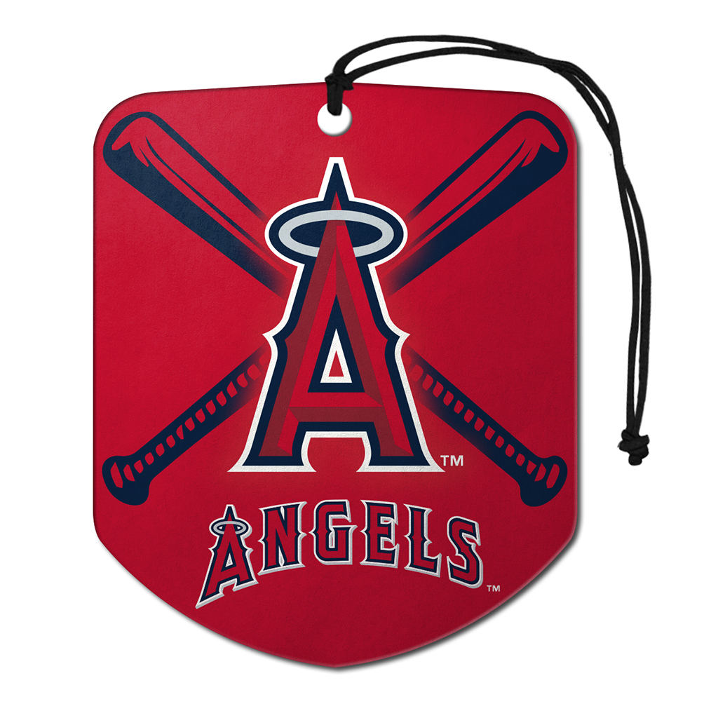 Sports Team Paper Air Freshener 2 Pack - Angels CASE PACK 12