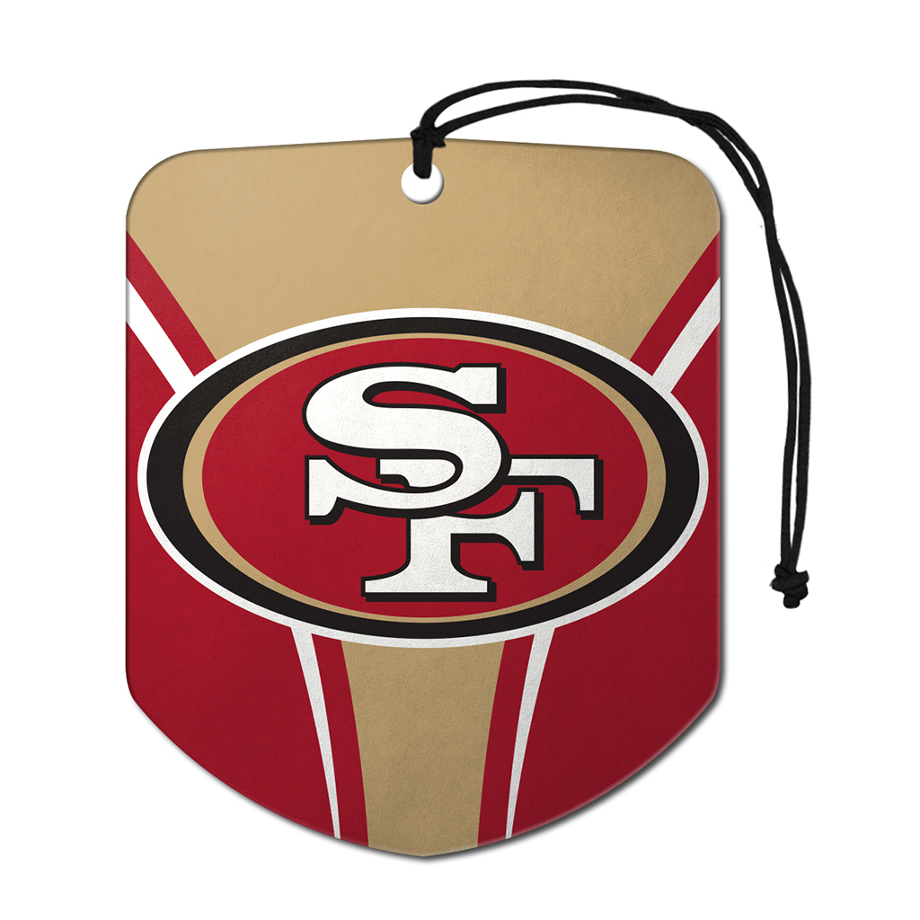 Sports Team Paper Air Freshener 2 Pack - San Francisco 49ers CASE PACK 12
