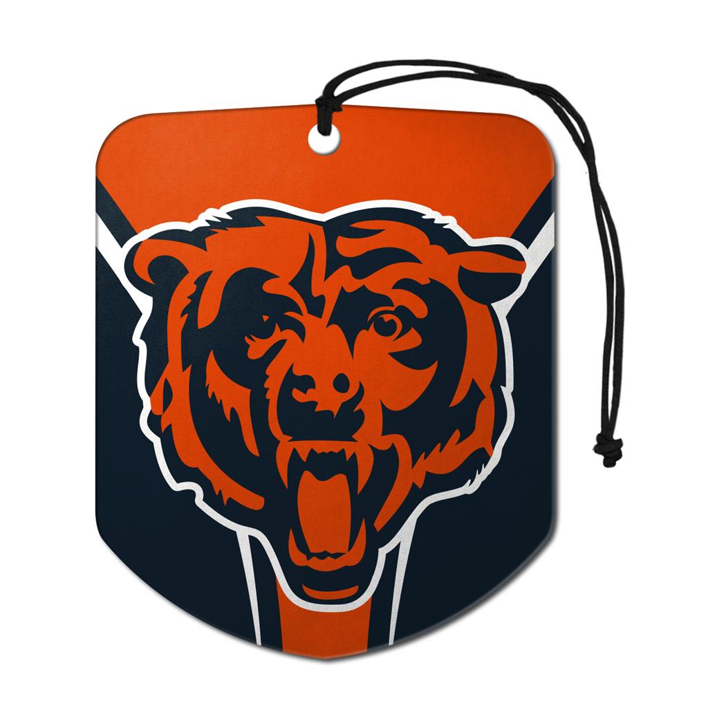 Sports Team Paper Air Freshener 2 Pack - Chicago Bears CASE PACK 12