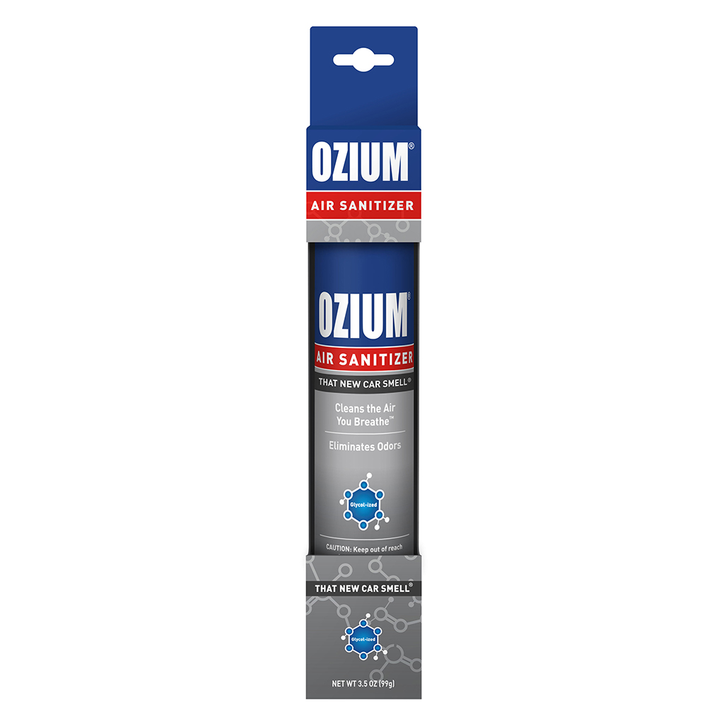 Ozium Air Sanitizer Spray 3.5 Ounce - New Car CASE PACK 4