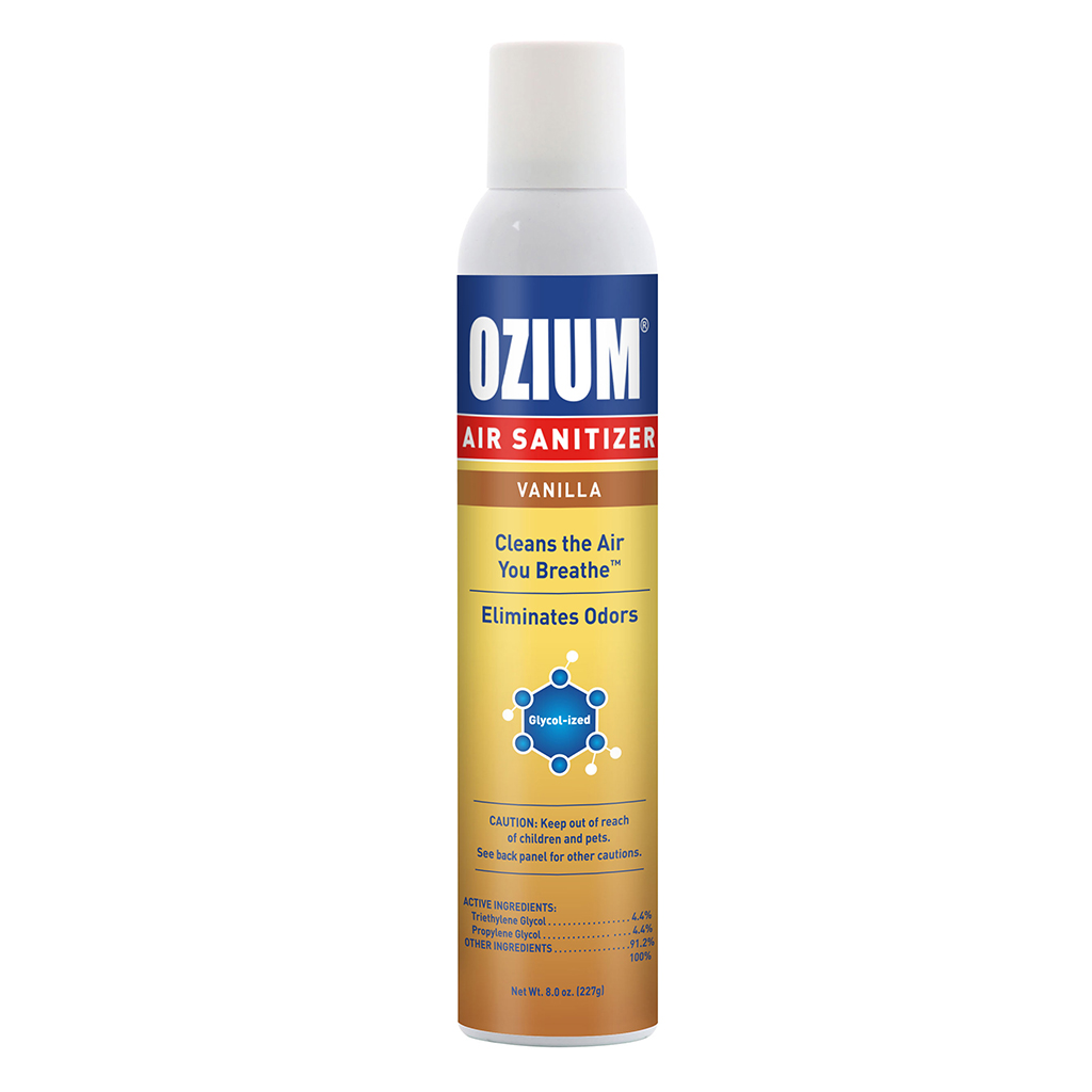 Ozium Air Sanitizer Spray Can 8 Ounce - Vanilla CASE PACK 6