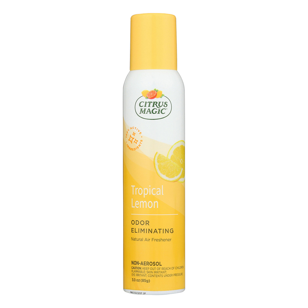 Citrus Magic Odor Eliminating Fragrance Spray 3 Ounce - Lemon CASE PACK 6