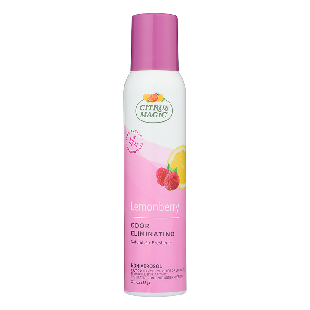 Citrus Magic Odor Eliminating Fragrance Spray 3 Ounce - Lemon Raspberry CASE PACK 6