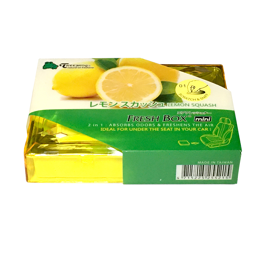 Treefrog Fresh Box Mini Air Freshener - Lemon Squash CASE PACK 24
