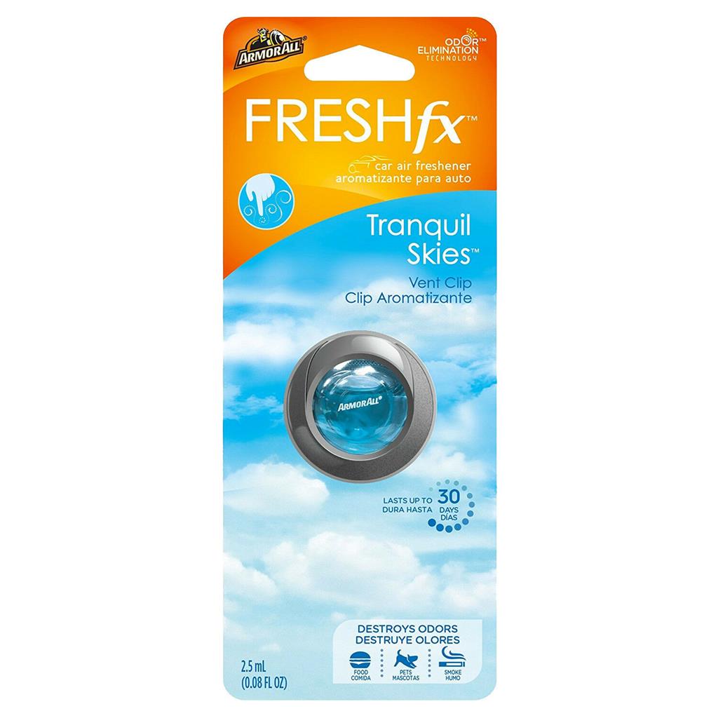 Armor All Vent Clip Air Freshener - Tranquil Skies CASE PACK 4