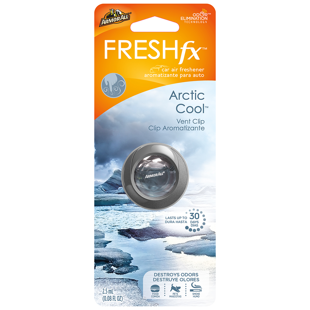 Armor All Vent Clip Air Freshener - Artic Cool CASE PACK 4