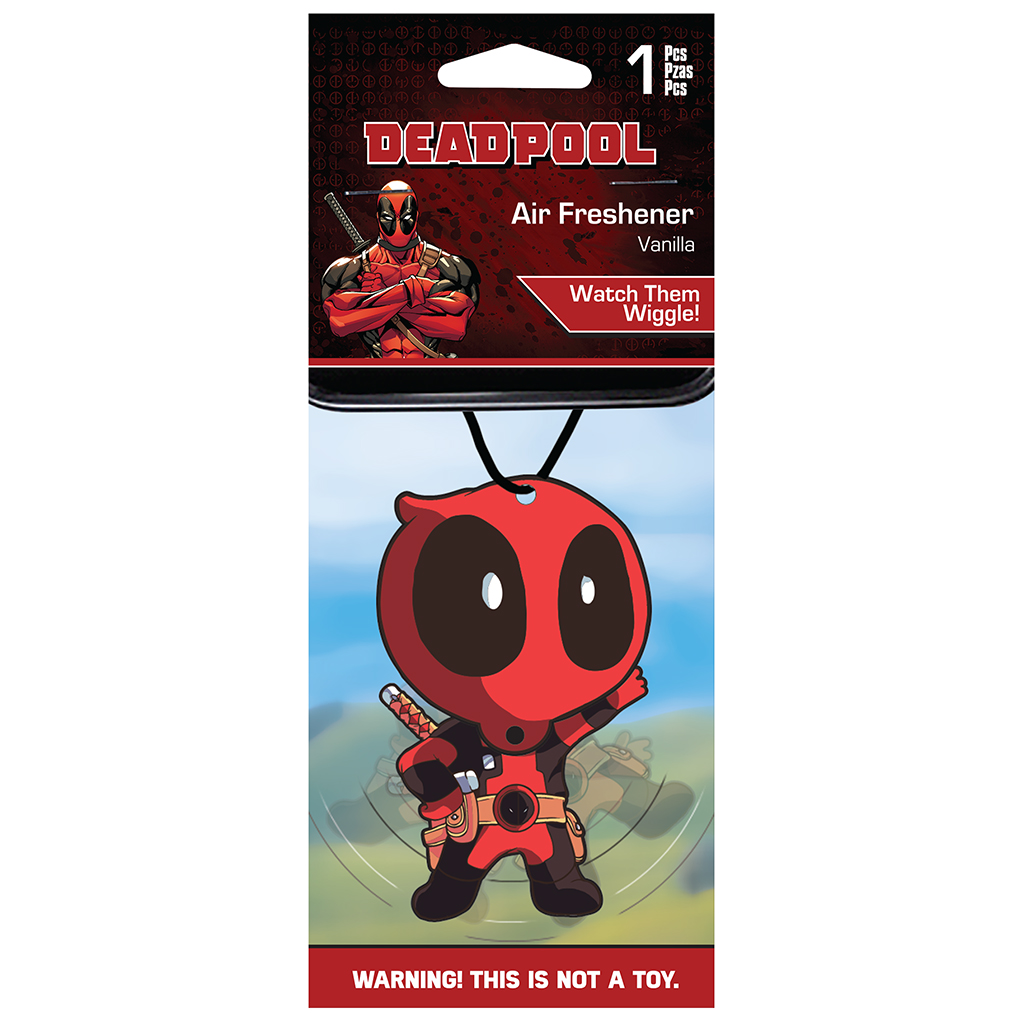 Wiggler Air Freshener - Marvel Deadpool CASE PACK 6