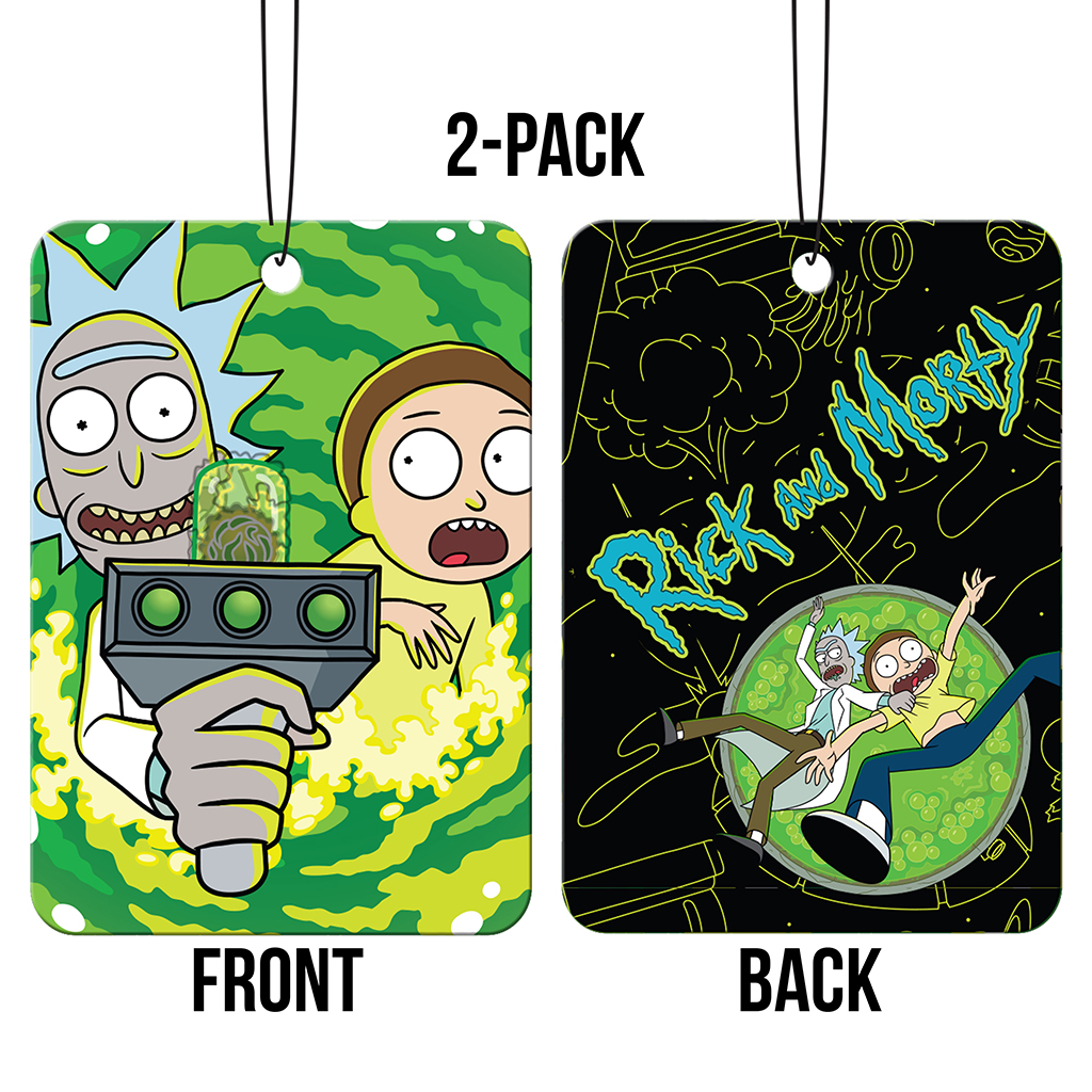 Warner Bros Rick & Morty - 2 Pack Paper Air Freshener CASE PACK 12