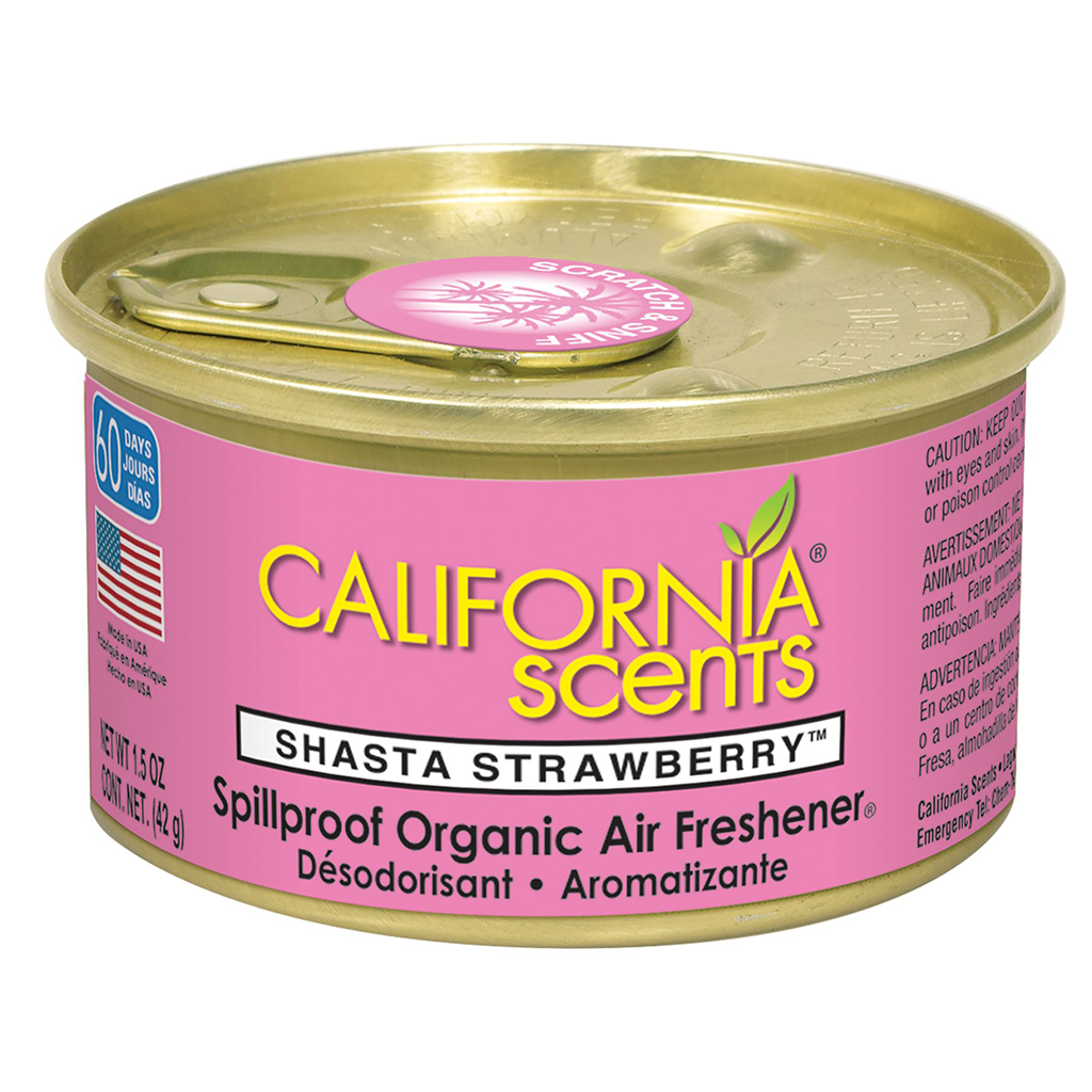 California Scents Can Air Freshener - Shasta Strawberry CASE PACK 6