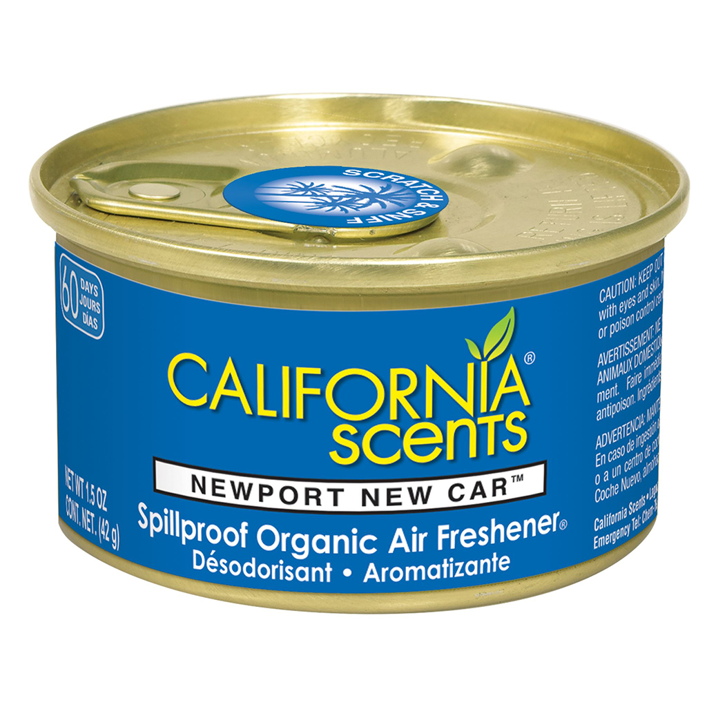 California Scents Car Home Organic Spill Proof Air Freshener Tin Can Multi  Packs