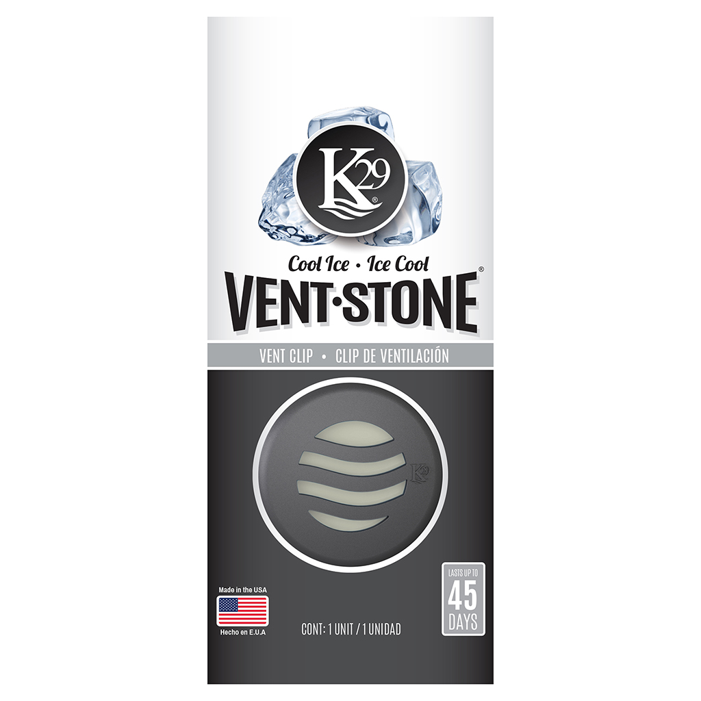 K29 Vent Stone Air Freshener - Cool Ice CASE PACK 10