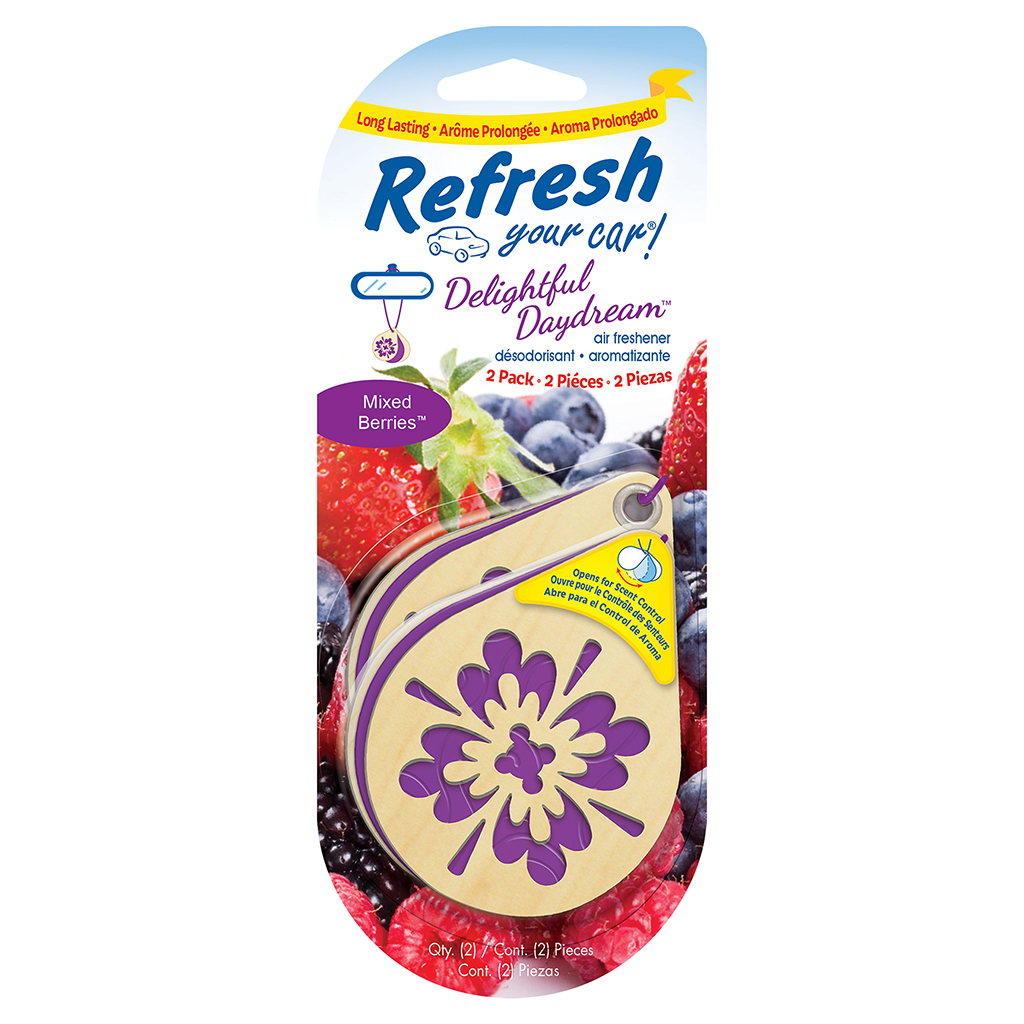 Day Dream 2 Pack Air Freshener - Mixed Berries CASE PACK 4