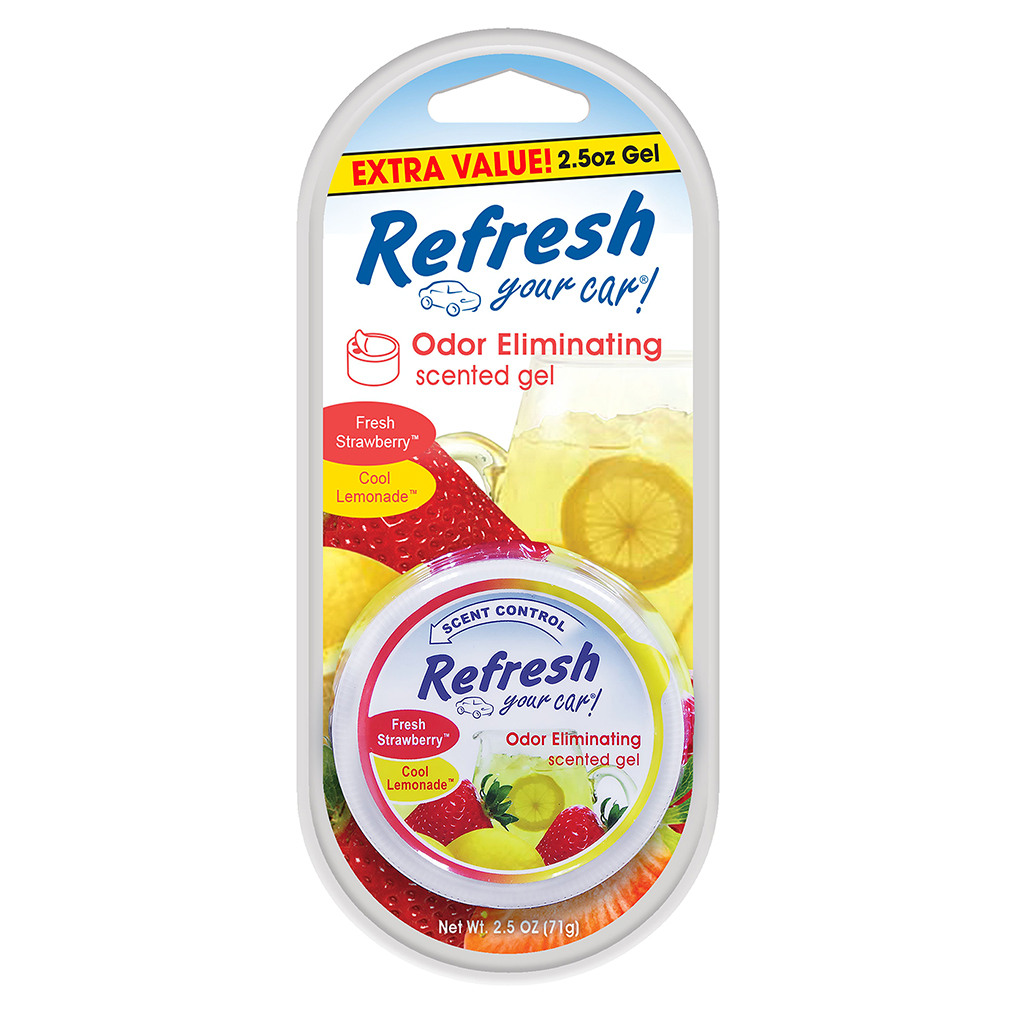 Refresh Your Car! Gel Can Air Freshener (New Car/Cool Breeze Scent, 5 oz) 