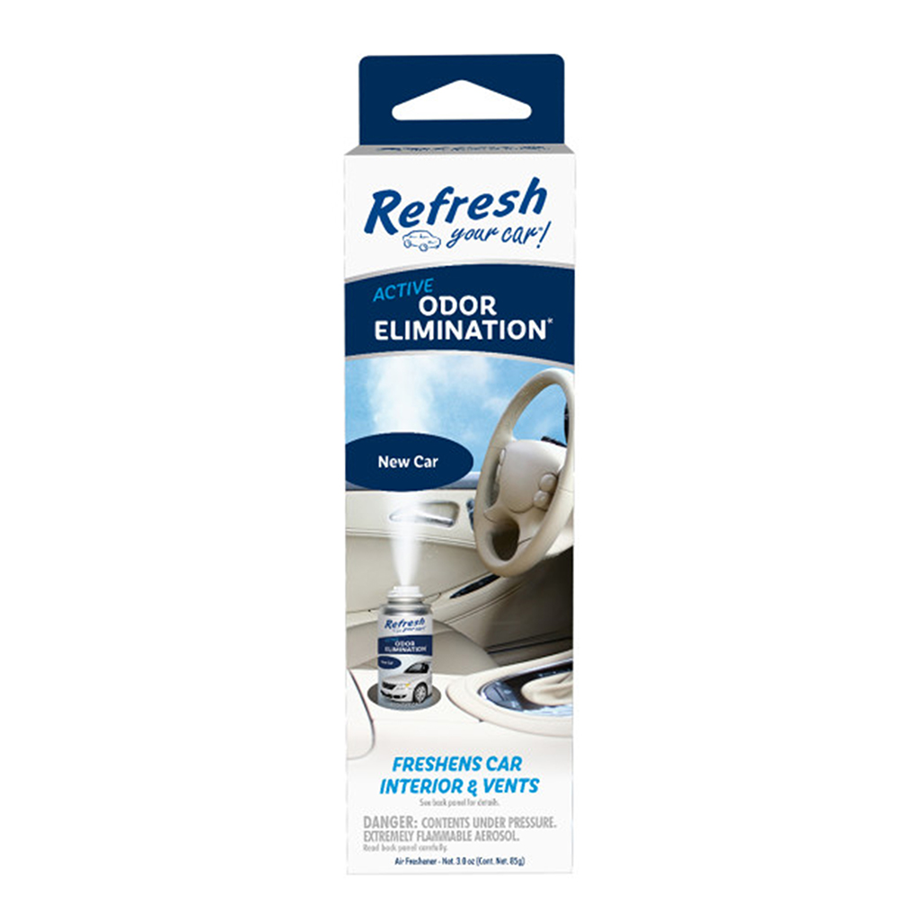 Refresh Odor Eliminator 3.0 Ounce Fogger Air Freshener - New Car CASE PACK 4