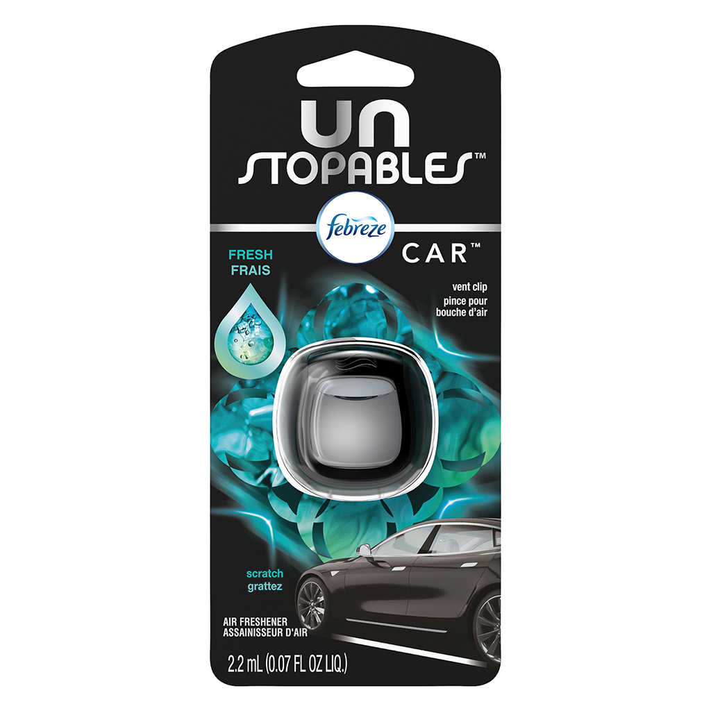 Febreze Car Vent Air Freshener - Unstoppable Fresh CASE PACK 4