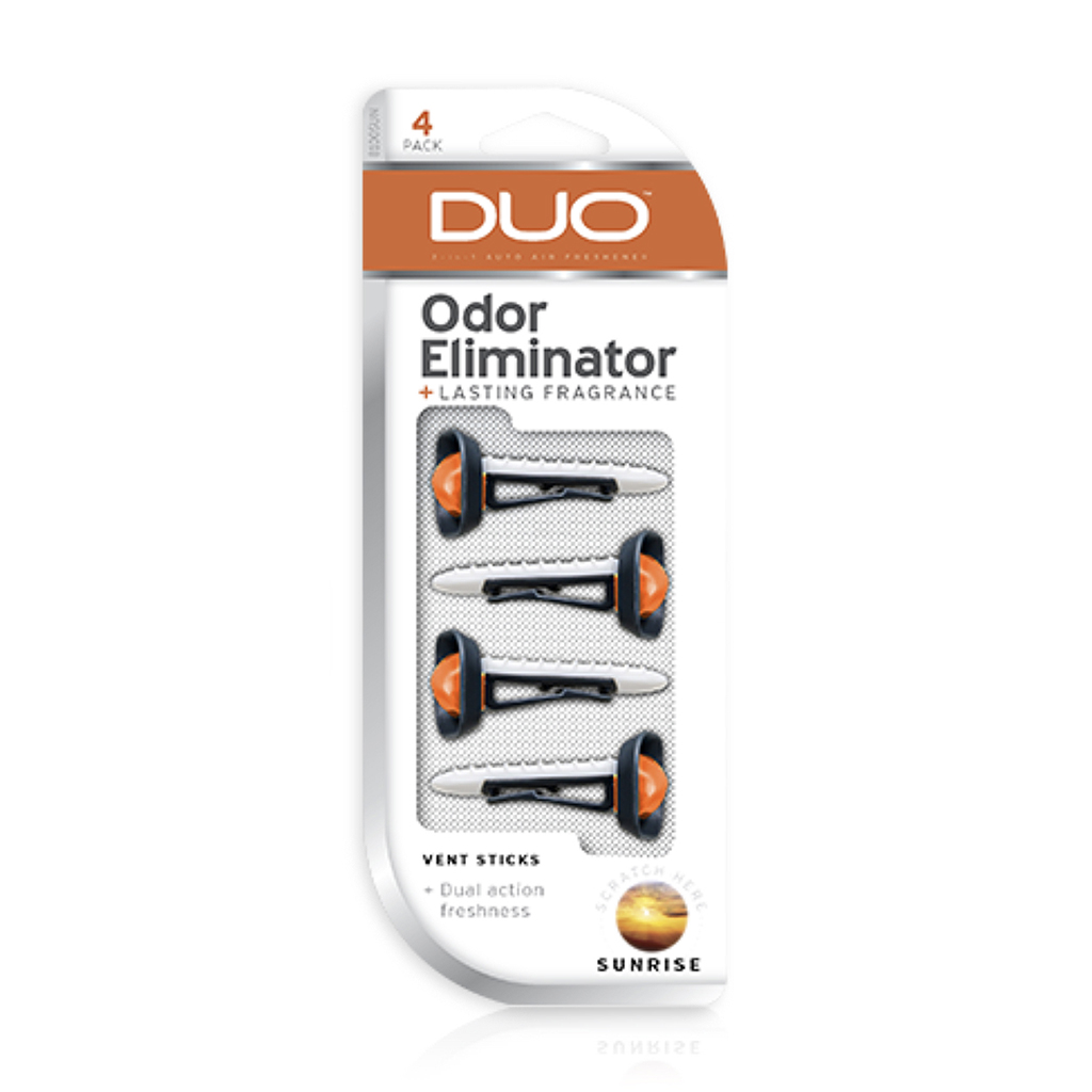 Duo Vent Stick Air Freshener 4 Pack - Sunrise CASE PACK 4