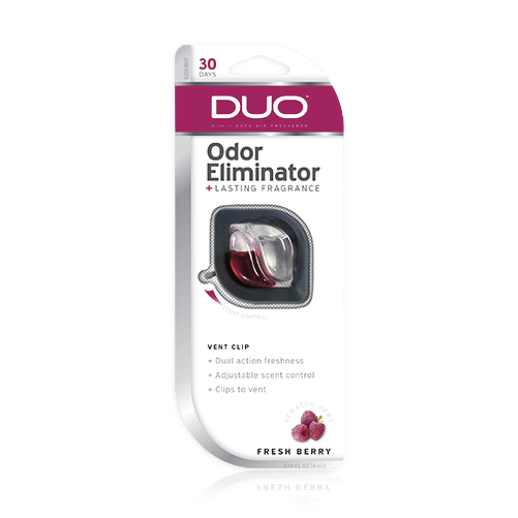 Duo Oil Vent Clip Air Freshener-Fresh Berry CASE PACK 4