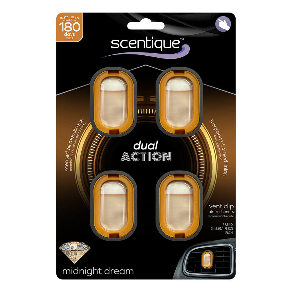 Scentique Vent Clip 4 Pack - Midnight Dream CASE PACK 6