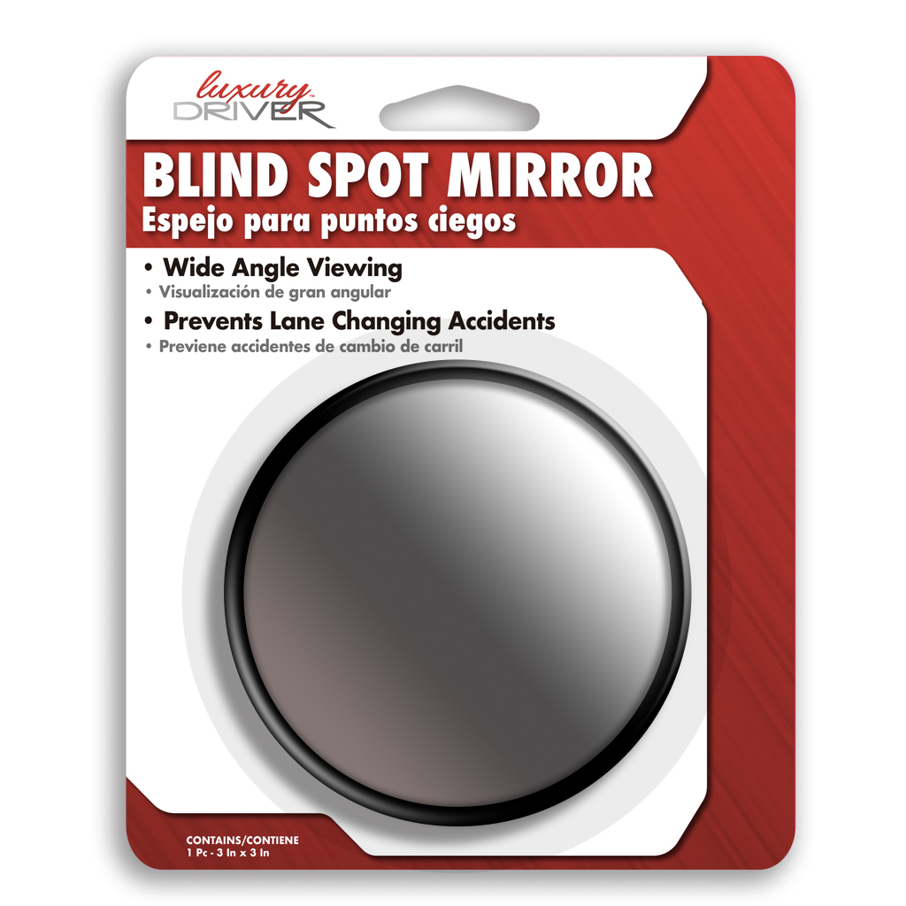 Luxury Driver 3 Inch Blind Spot Mirror CASE PACK 6
