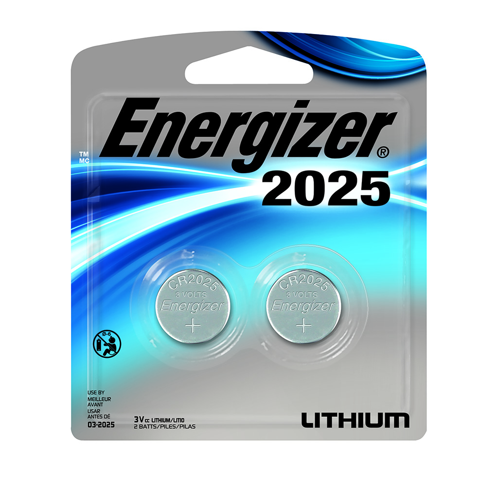 Energizer 2025 Remote Entry Battery 2 Pack CASE PACK 12