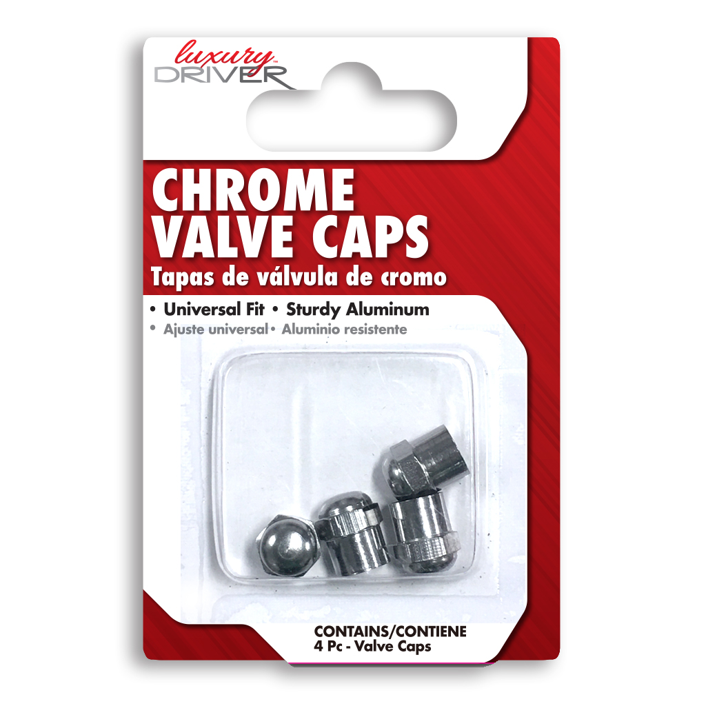 Metal Valve Caps CASE PACK 6