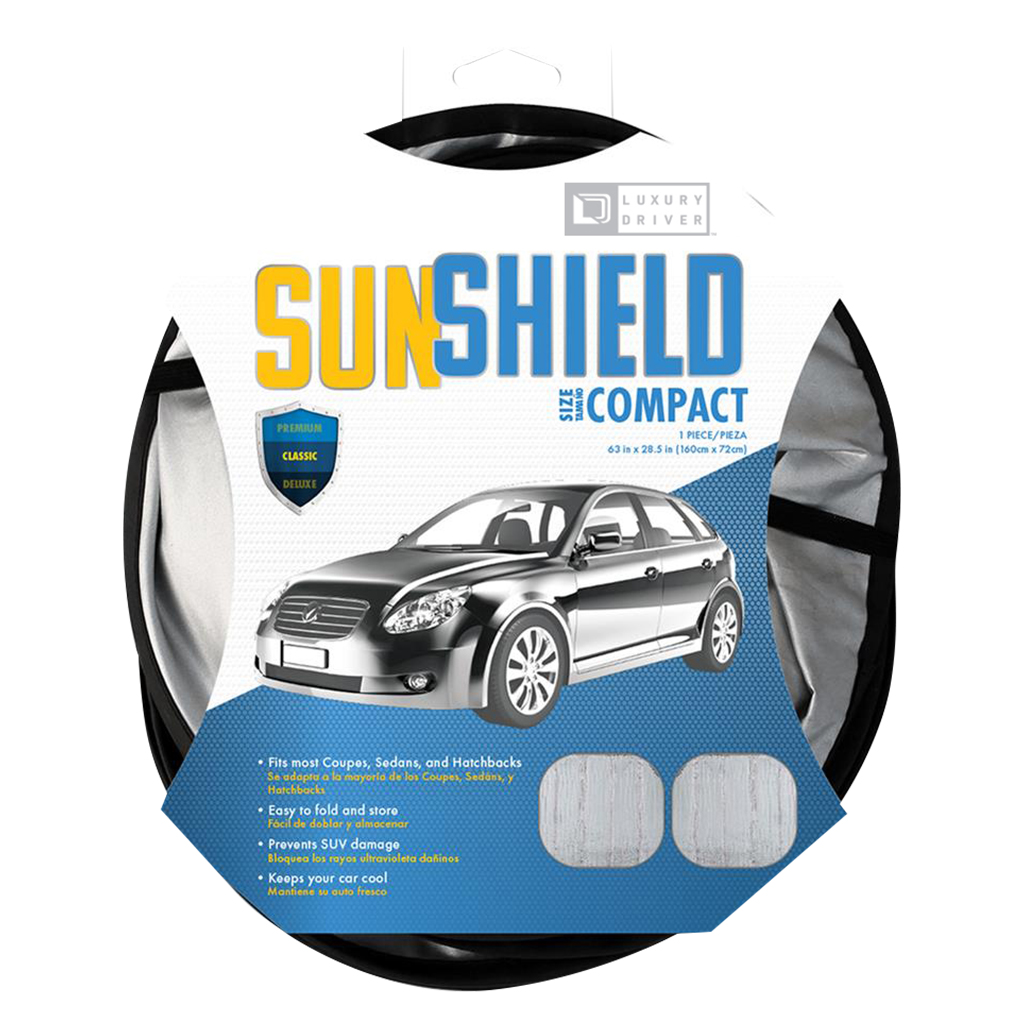 Luxury Driver Compact Classic Twist Sun Shield