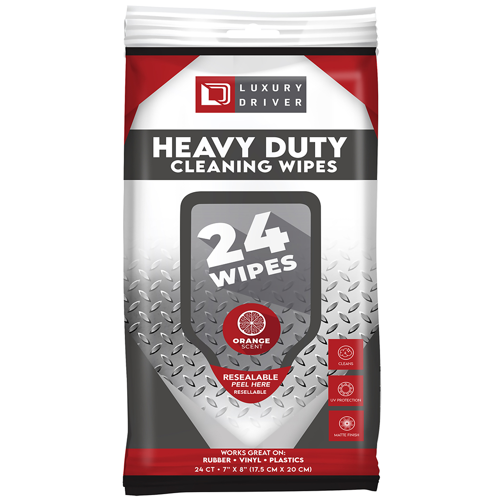 Luxury Driver Heavy Duty Degreaser XL Wipes 20 Count - Citrus CASE PACK 6