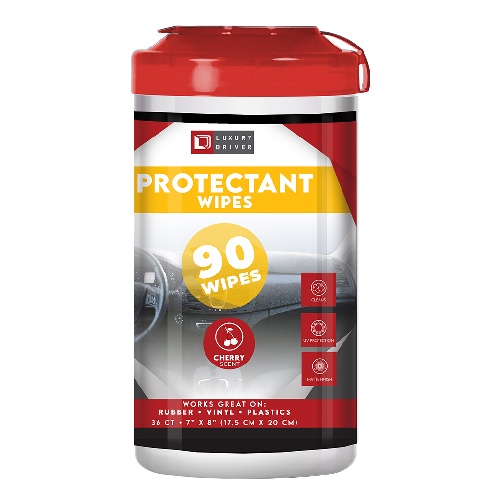 Luxury Driver Protectant Wipes 90 Ct Canister CASE PACK 6