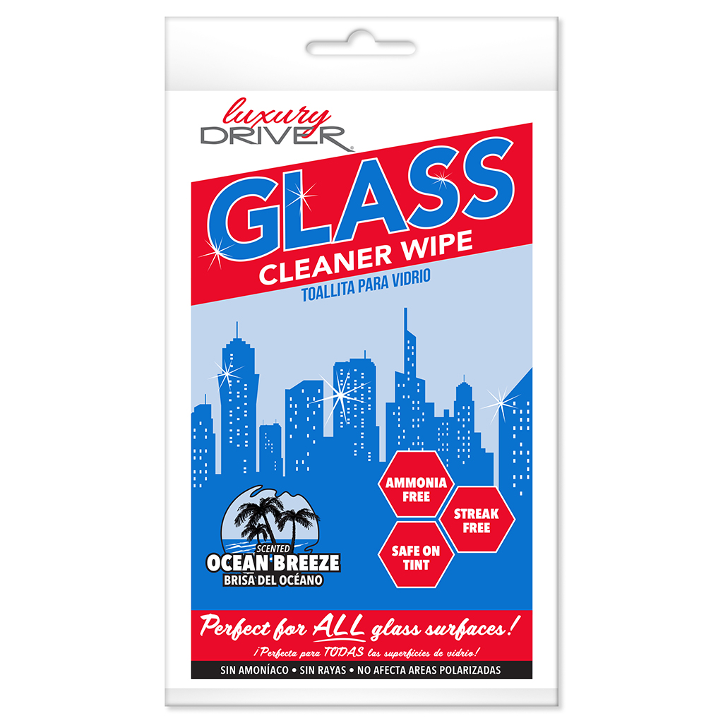 Luxury Driver Glass Cleaner Wipe CASE PACK 100